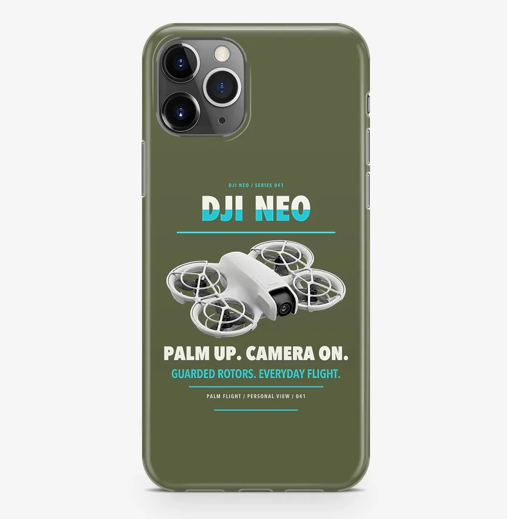 DJI Neo Case ProMax design on green army iphone case promax