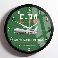 Thumbnail for E-7A Wedgetail design on green framed wall clock