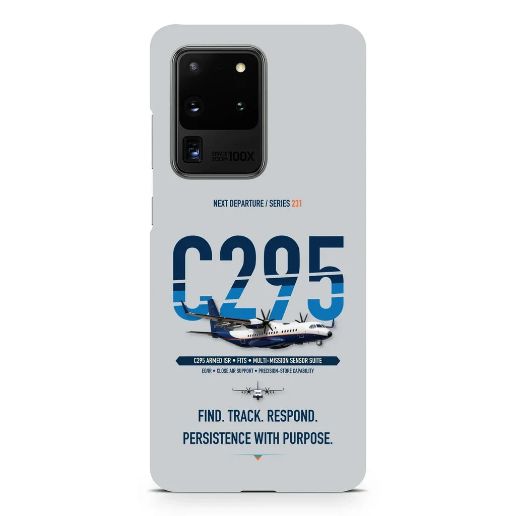 Airbus C295 Armed ISR design on samsung case - light gray