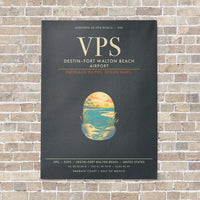 Thumbnail for Destin Fort Walton Beach Airport VPS - Canvas Framed - Gray