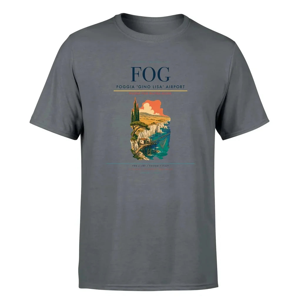 Foggia Airport (FOG) Premium T-Shirt Gray