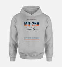 Thumbnail for MQ-25A STINGRAY design on light gray double-side hoodie, single-side print