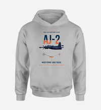 Thumbnail for AJ-2 Savage Tanker design on light gray double-side hoodie, single-side print