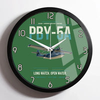 Thumbnail for PBY-5A Catalina design on green framed wall clock
