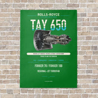 Thumbnail for TAY 650 vertical canvas print - no frame - green background
