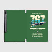 Thumbnail for Boeing 787-10 Dreamliner design on green samsung tablet tablet case