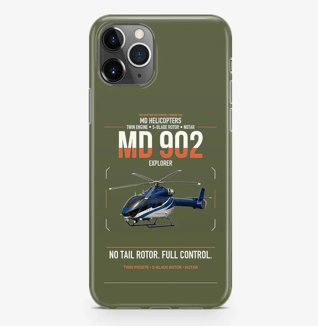 MD Helicopters MD 902 Explorer design on green army magsafe iphone case, for iPhone Pro Max