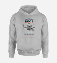 Thumbnail for Bell AH-1Z Viper design on light gray double-side hoodie, single-side print