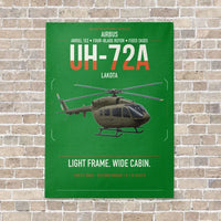 Thumbnail for Airbus UH-72A Lakota vertical canvas print - no frame - green background