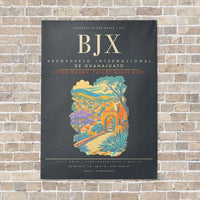 Thumbnail for Aeropuerto Internacional de Guanajuato BJX - Canvas Framed - Gray