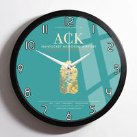 Thumbnail for Nantucket Memorial Airport ACK Wall-Clock Framed - Turquoise