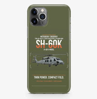Thumbnail for Mitsubishi Sikorsky SH-60K design on green army magsafe iphone case, for iPhone Pro Max