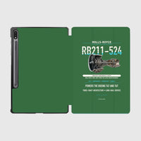 Thumbnail for RB211-524 design on green samsung tablet tablet case
