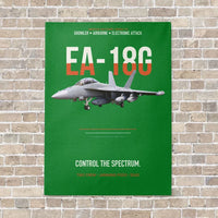 Thumbnail for EA-18G Growler Control The Spectrum vertical canvas print - no frame - green background