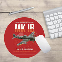 Thumbnail for Hawker Typhoon Mk IB design on red round mouse pad