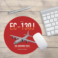 Thumbnail for EC-130J Commando Solo III design on red round mouse pad