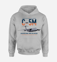 Thumbnail for C-5M Super Galaxy design on light gray double-side hoodie, single-side print
