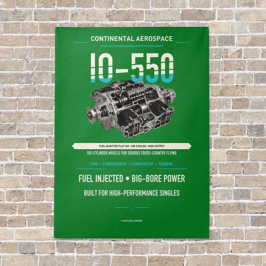 IO-550 vertical canvas print - no frame - green background