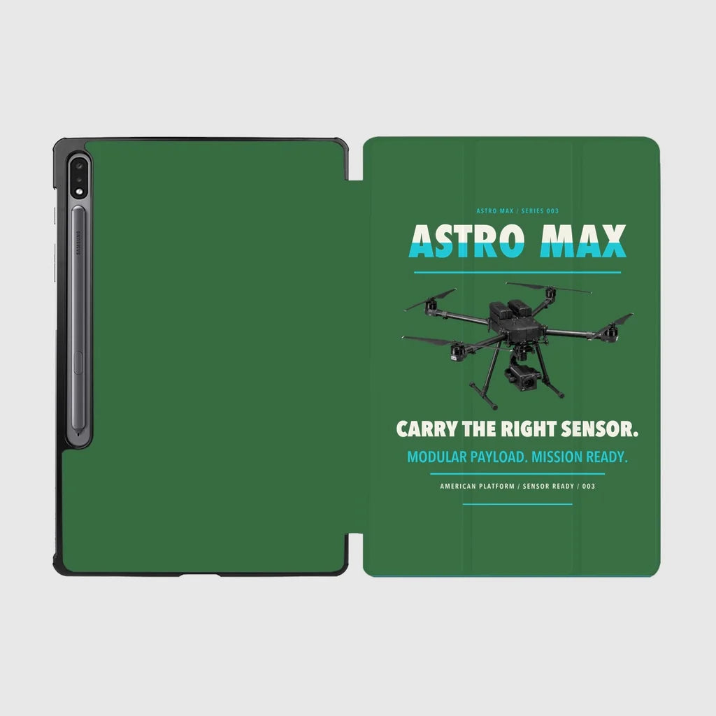 Freefly Astro Max design on green samsung tablet tablet case