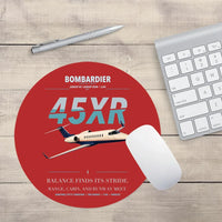 Thumbnail for Bombardier Learjet 45XR design on red round mouse pad
