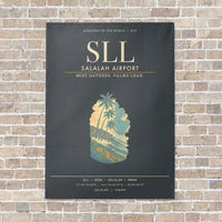 Thumbnail for Salalah Airport SLL - Canvas Framed - Gray
