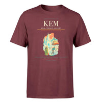 Thumbnail for Kemi-Tornio Airport (KEM) T-Shirt single-side front print in Dark Red | kemi-tornio-airport-kem-double-side-t-shirt