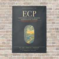 Thumbnail for Northwest Florida Beaches International Airport ECP - Canvas Framed - Gray