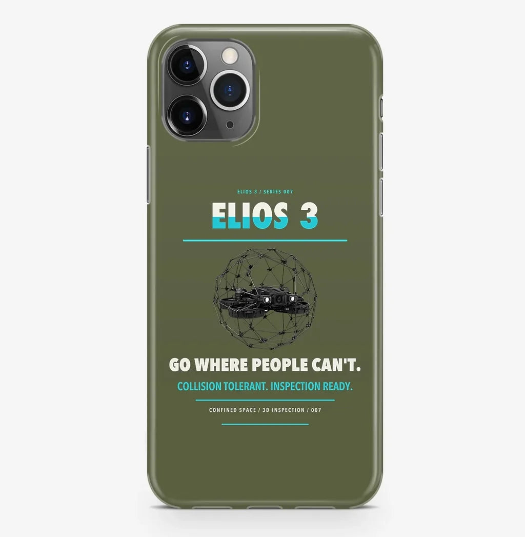 Flyability Elios 3 Case ProMax design on green army iphone case promax