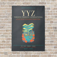 Thumbnail for Toronto Pearson International Airport YYZ - Canvas Framed - Gray
