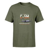 Thumbnail for C-5M Super Galaxy design on green army double-side t-shirt, single-side print