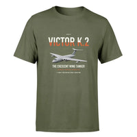 Thumbnail for Handley Page Victor K.2 design on green army double-side t-shirt, single-side print