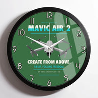 Thumbnail for DJI Mavic Air 2 design on green framed wall clock