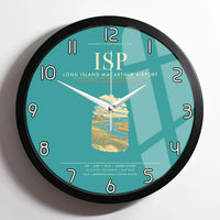 Thumbnail for Long Island MacArthur Airport ISP Wall-Clock Framed - Turquoise