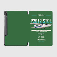 Thumbnail for Tecnam P2012 STOL design on green samsung tablet tablet case