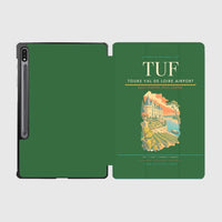 Thumbnail for Tours Val de Loire Airport (TUF) design on green samsung tablet tablet case