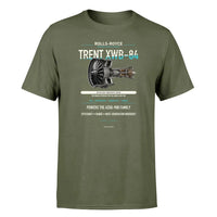 Thumbnail for TRENT XWB-84 design on green army single side