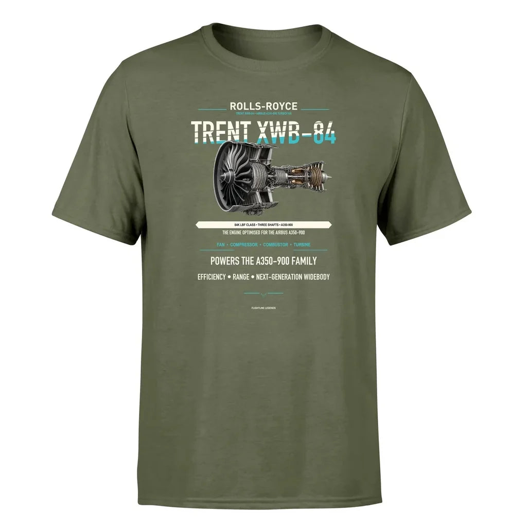 TRENT XWB-84 design on green army single side
