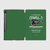 Thumbnail for CFM56-3 design on green samsung tablet tablet case