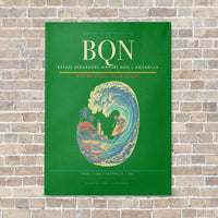 Thumbnail for Rafael Hernández Airport BQN — Aguadilla vertical canvas print - no frame - green background