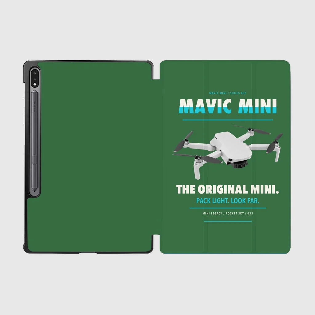 DJI Mavic Mini design on green samsung tablet tablet case