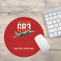 Thumbnail for Hawker Siddeley Harrier GR3 design on red round mouse pad