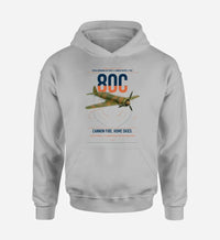 Thumbnail for IAR 80C design on light gray double-side hoodie, single-side print