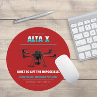 Thumbnail for Freefly Alta X design on red round mouse pad