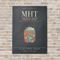 Thumbnail for ManchesterBoston Regional Airport MHT - Canvas Framed - Gray