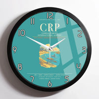 Thumbnail for Corpus Christi International Airport CRP Wall-Clock Framed - Turquoise