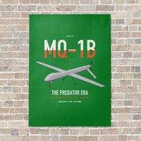 Thumbnail for MQ-1B Predator vertical canvas print - no frame - green background