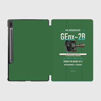 Thumbnail for GEnx-2B design on green samsung tablet tablet case
