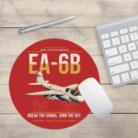 Thumbnail for EA-6B Prowler design on red round mouse pad