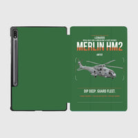 Thumbnail for Leonardo AW101 Merlin HM2 design on green samsung tablet tablet case