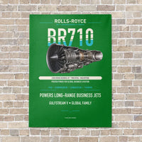 Thumbnail for BR710 vertical canvas print - no frame - green background